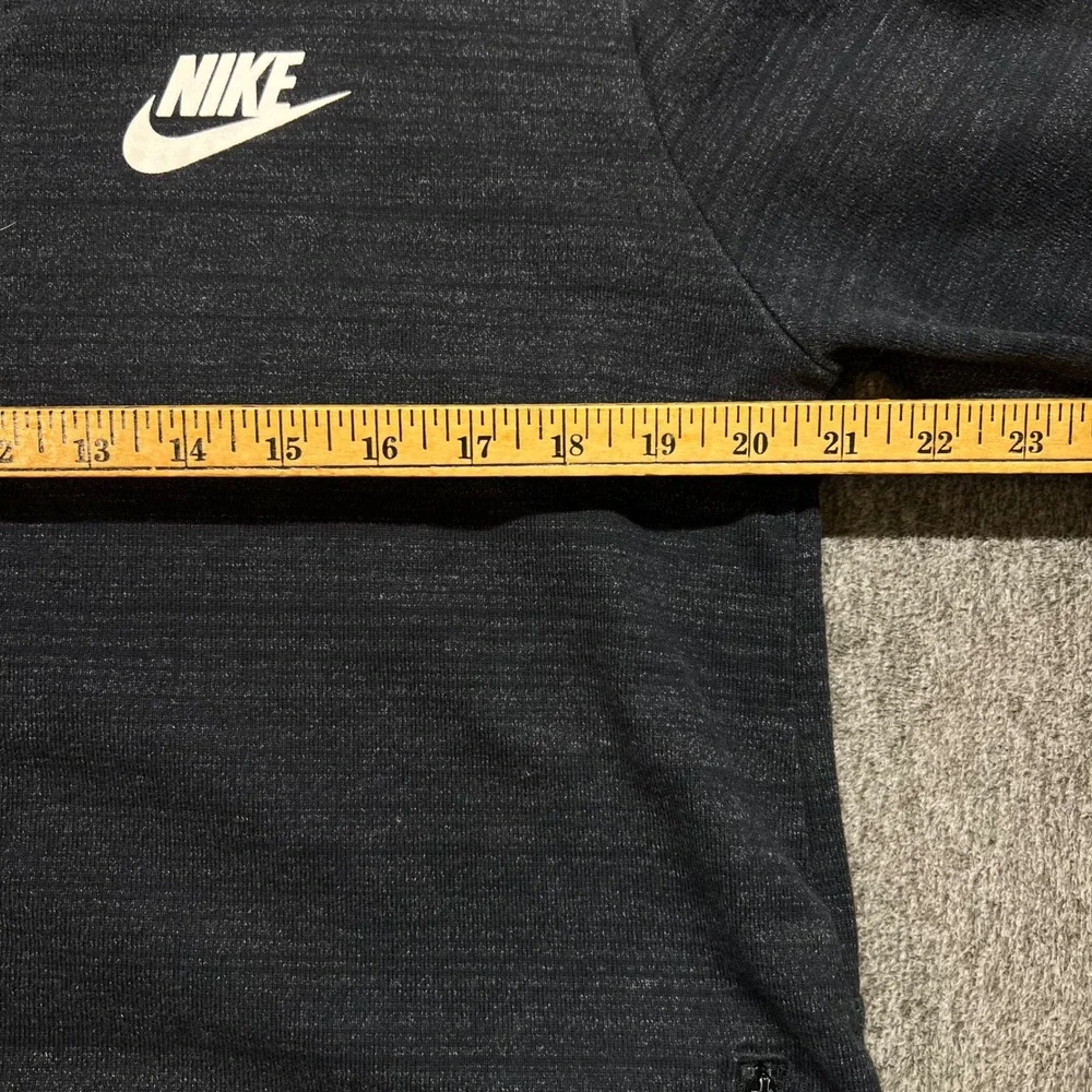 Vintage Nike Sportswear Mens FullZip Bomber Jacket Grey Heather 837008-010 Large
